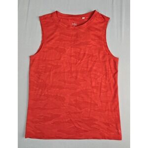 DSG Boys Jacquard Movement Tank Cabana Coral Camo Wicking Size S 8-9